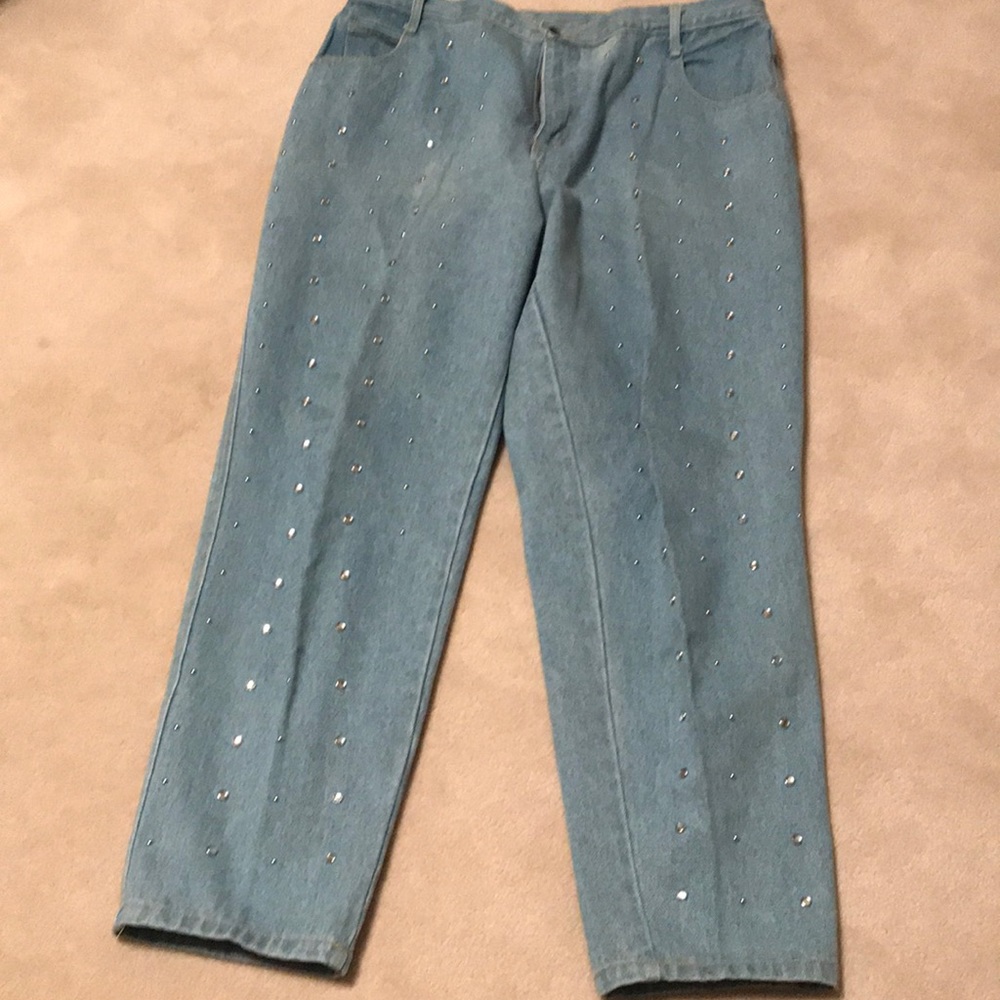 Embellished bluejeans
